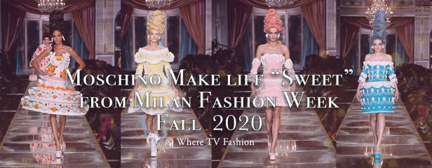 Moschino Make life “Sweet” from Milan Fashion Week Fall&nbsp;2020